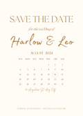 Save the Date Calendar Magnet |Personalized | Wedding