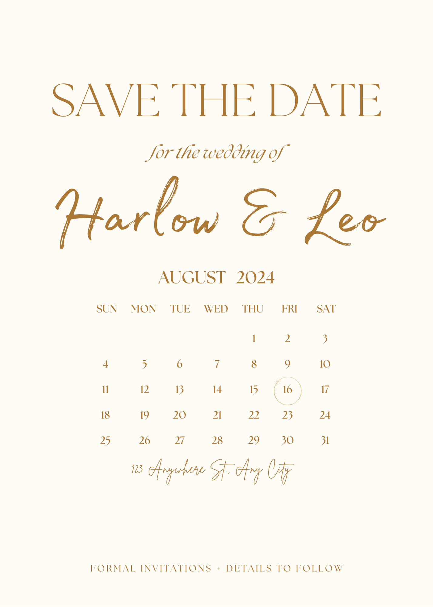 Save the Date Calendar Magnet |Personalized | Wedding