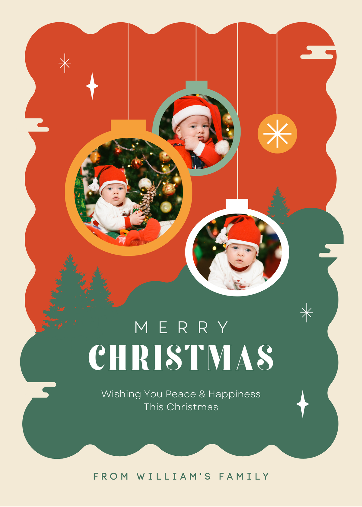 Christmas Card Magnet |Personalized (10)
