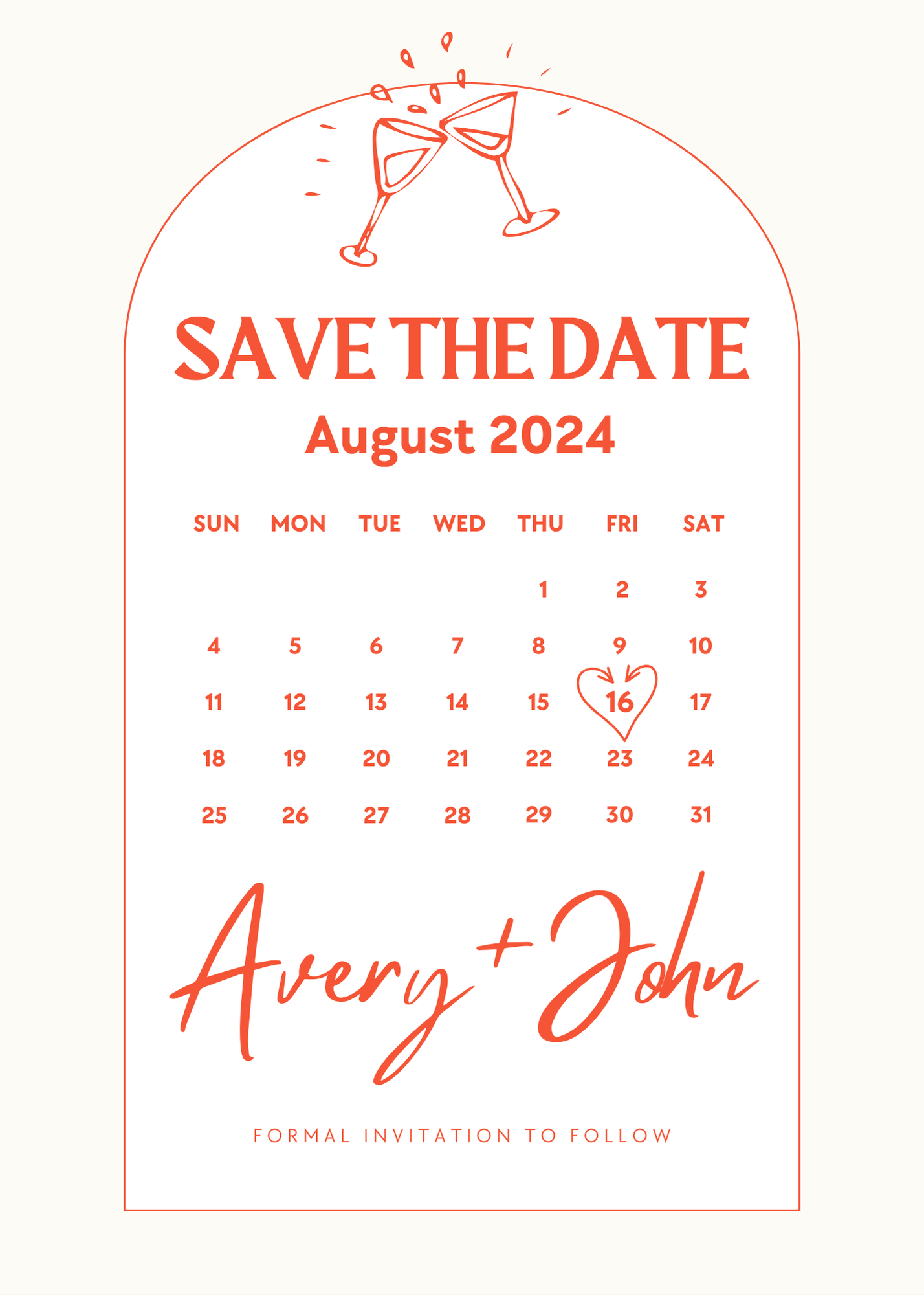 Save the Date Calendar Magnet |Personalized | Wedding