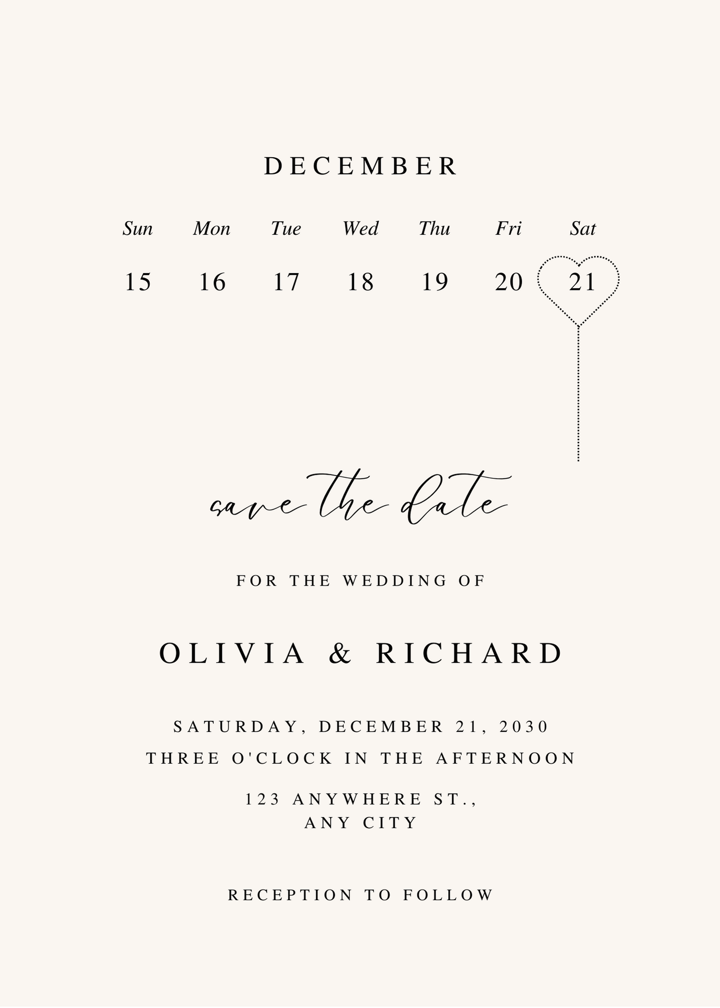 Save the Date Calendar Magnet |Personalized | Wedding