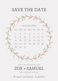 Save the Date Calendar Magnet |Personalized | Wedding
