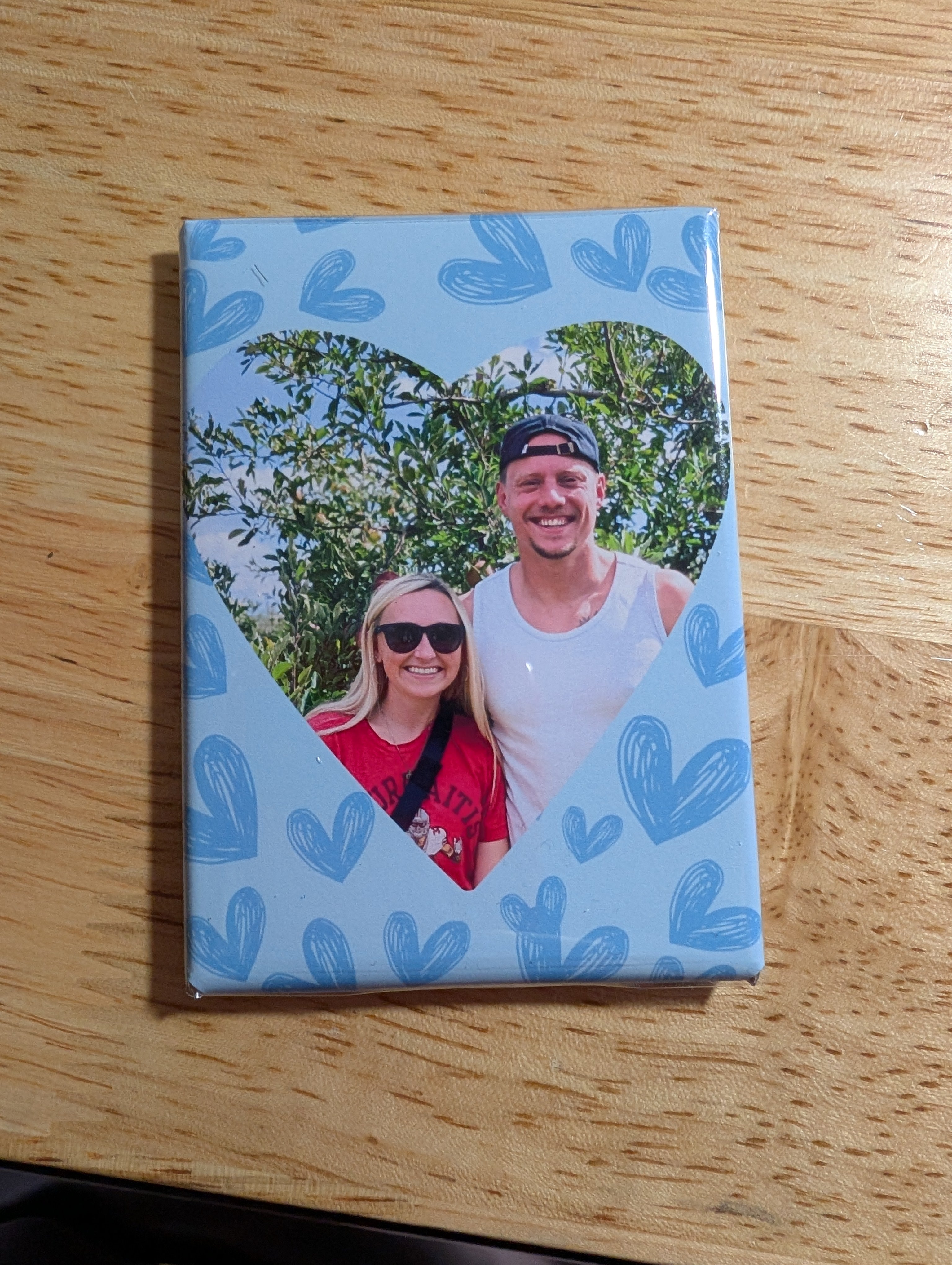 Heart Custom Acrylic Photo Magnet