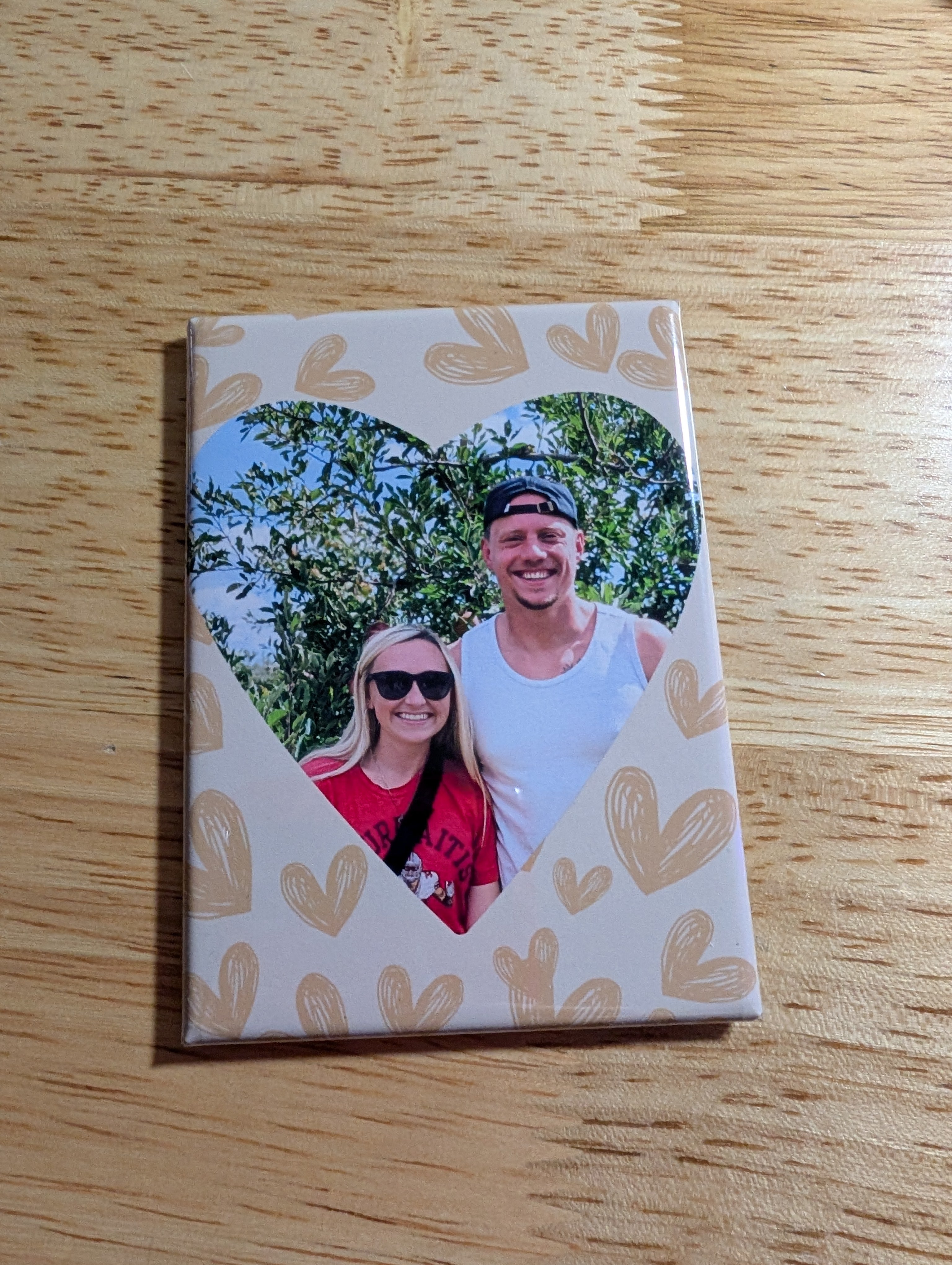 Heart Custom Acrylic Photo Magnet